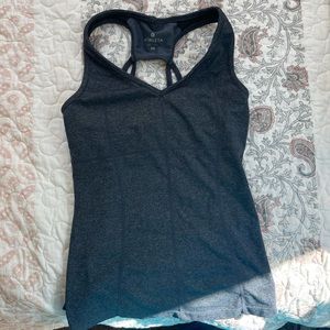 Athleta grey workout tank with built in bra size XS! Great used condition.